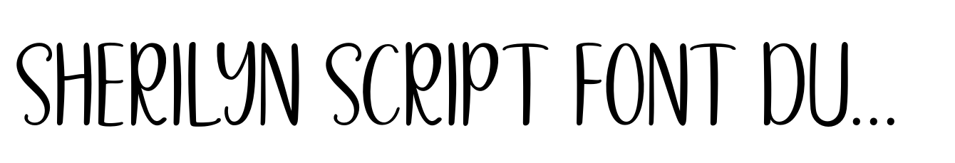 Sherilyn Script Font Duo Sans